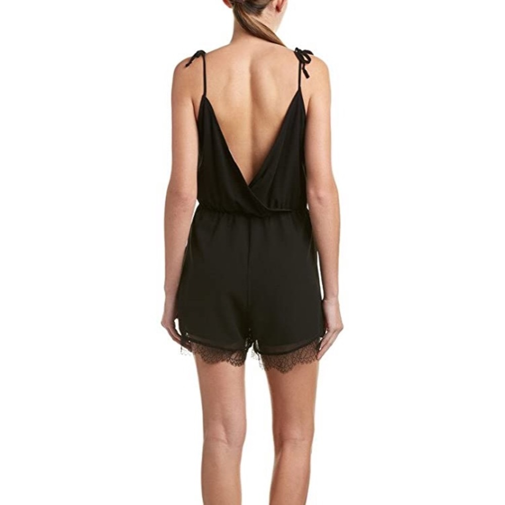 BCBGeneration Lace Trim Romper